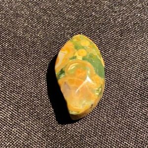 Carved & Polished Ocean Jasper Pendant